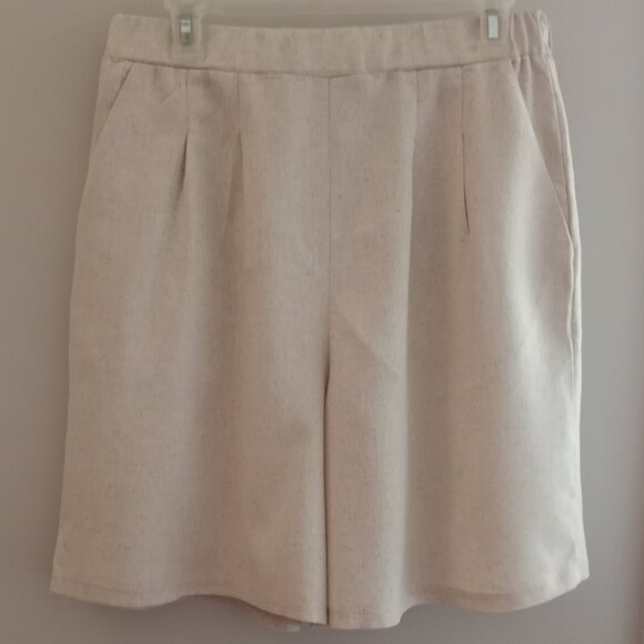 'Emi & Joe' Natural Short Size M NWT Linen blend with Pockets - Picture 3 of 11